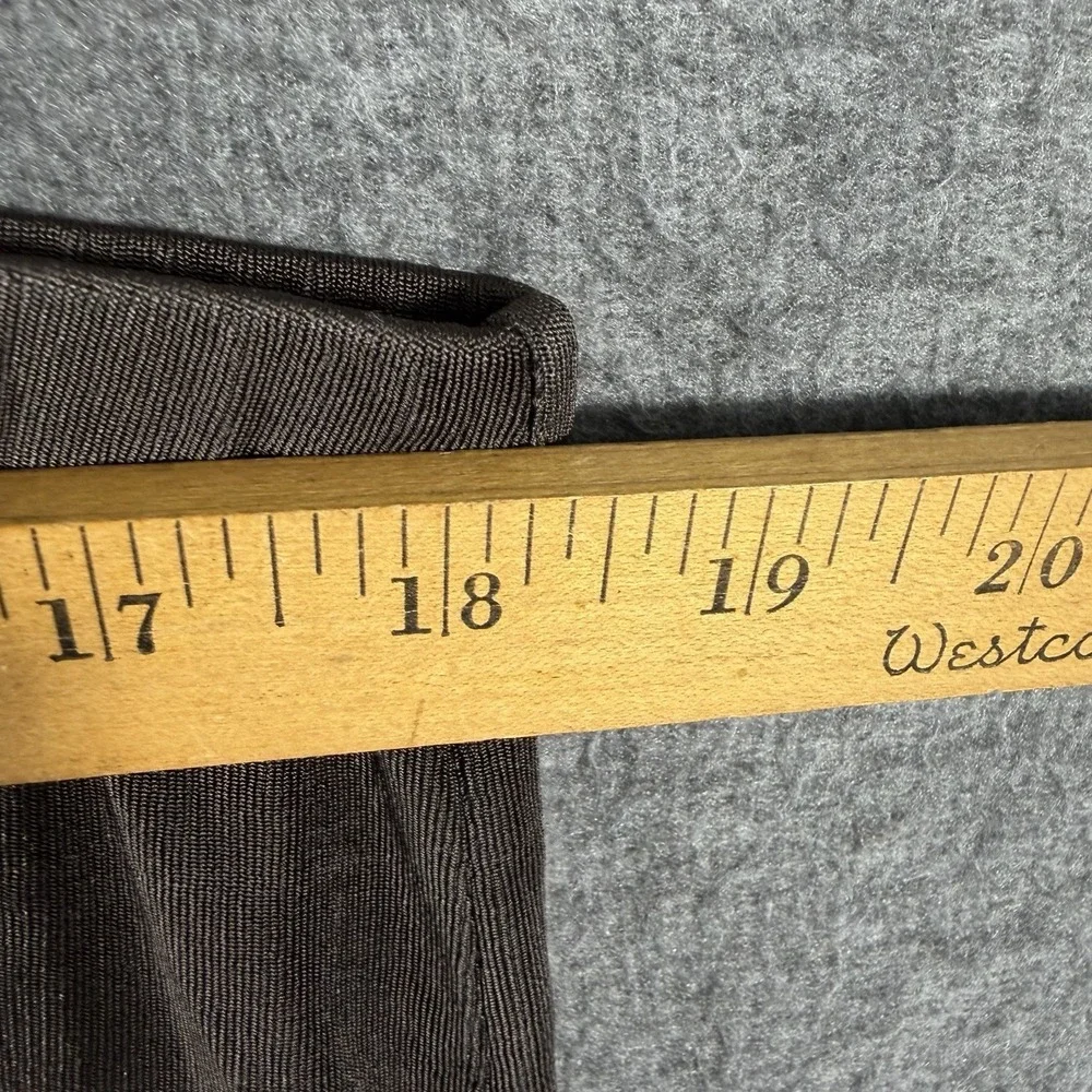 Chico's Travelers Pants SZ 4 or XXL Chocolate Brown Slinky Elastic Waist No Iron
